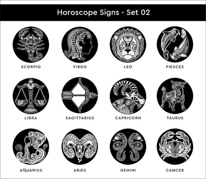 Personalized Leather Wallet: Engraved Horoscope Astrology Gift